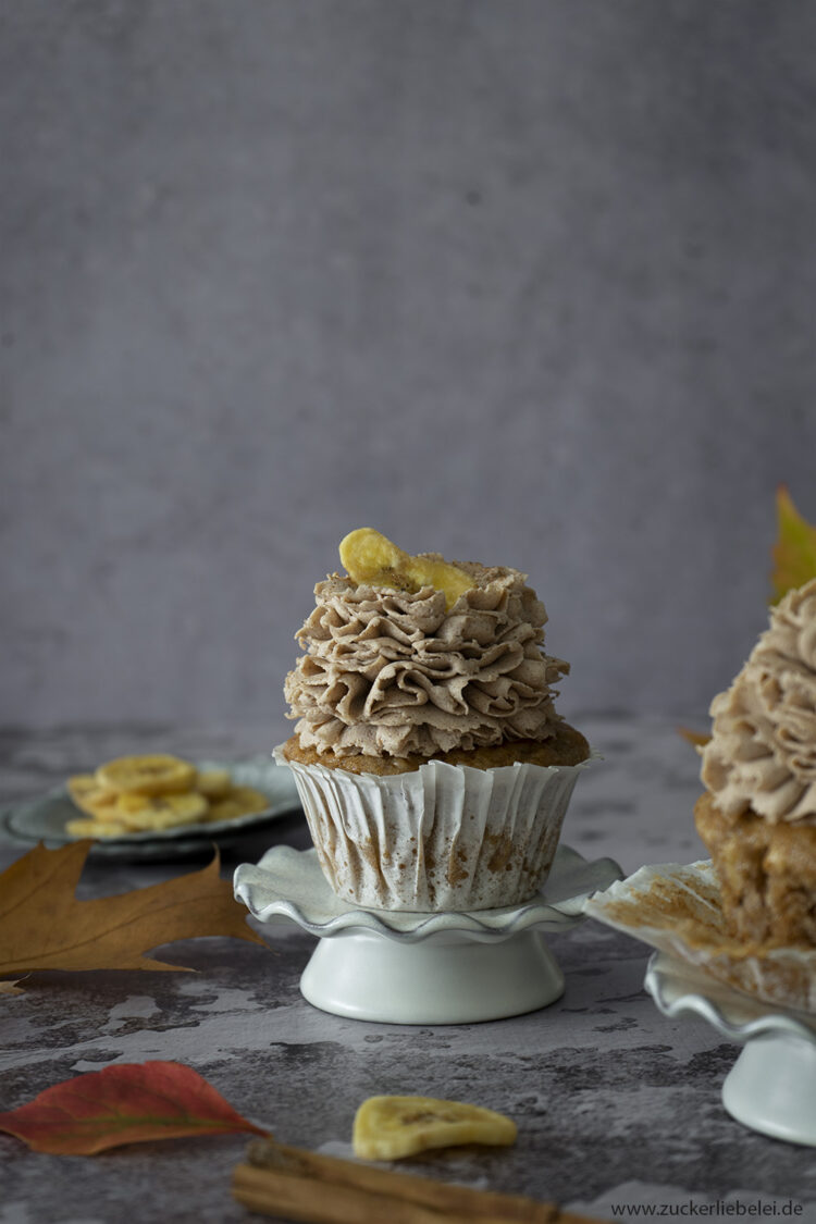 Bananen Cupcakes mit Zimt Frosting | zuckerliebelei