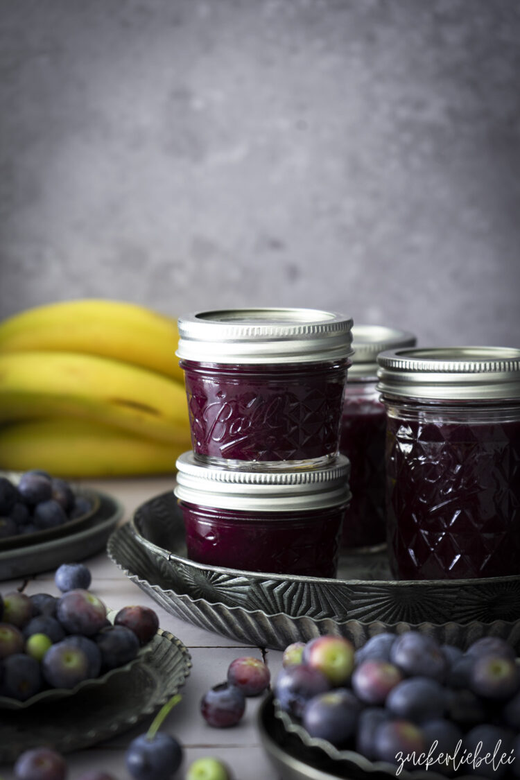 Bananen-Heidelbeer Marmelade - zuckerliebelei