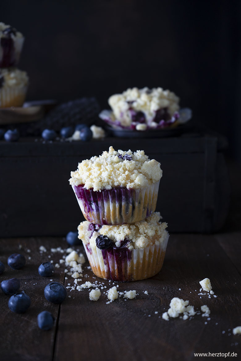 Blaubeer Vanille-Streusel Muffins