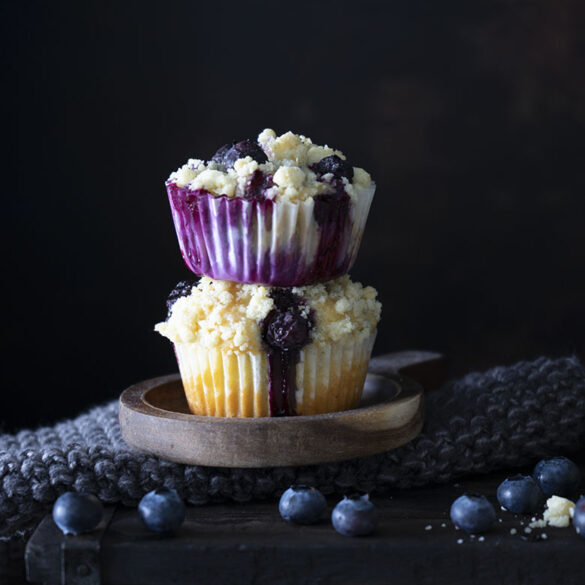Blaubeer Vanille-Streusel Muffins