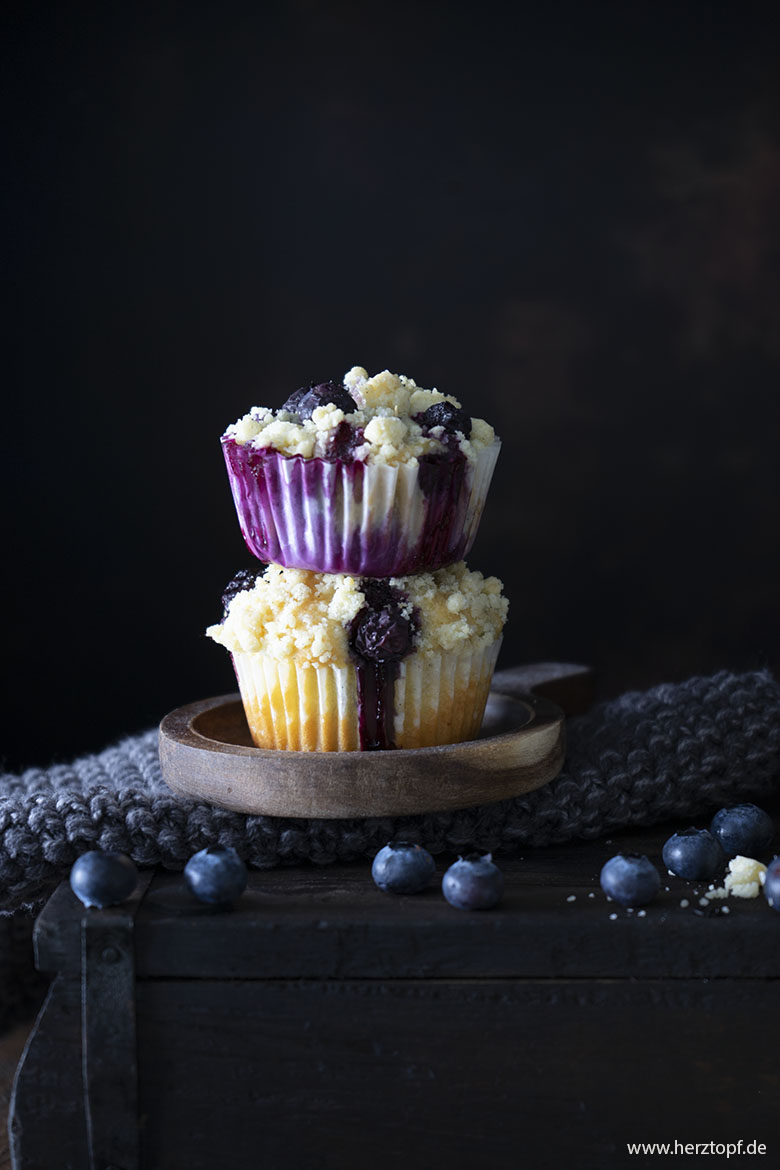 Blaubeer Vanille-Streusel Muffins