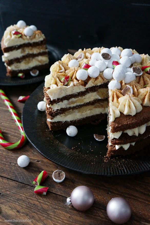 Bratapfel-Torte mit Marzipan-Creme - zuckerliebelei Bratapfel-Torte mit Marzipan-Creme - zuckerliebelei