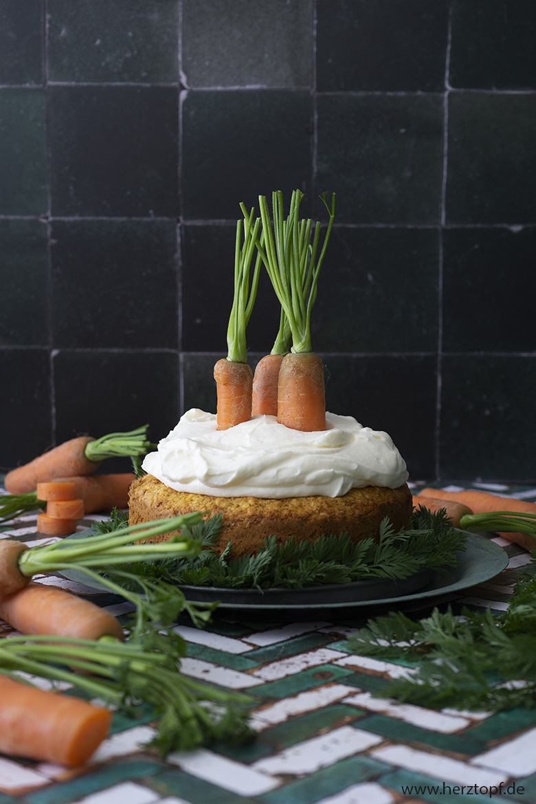 Carrot Cake mit Frischkäse-Frosting