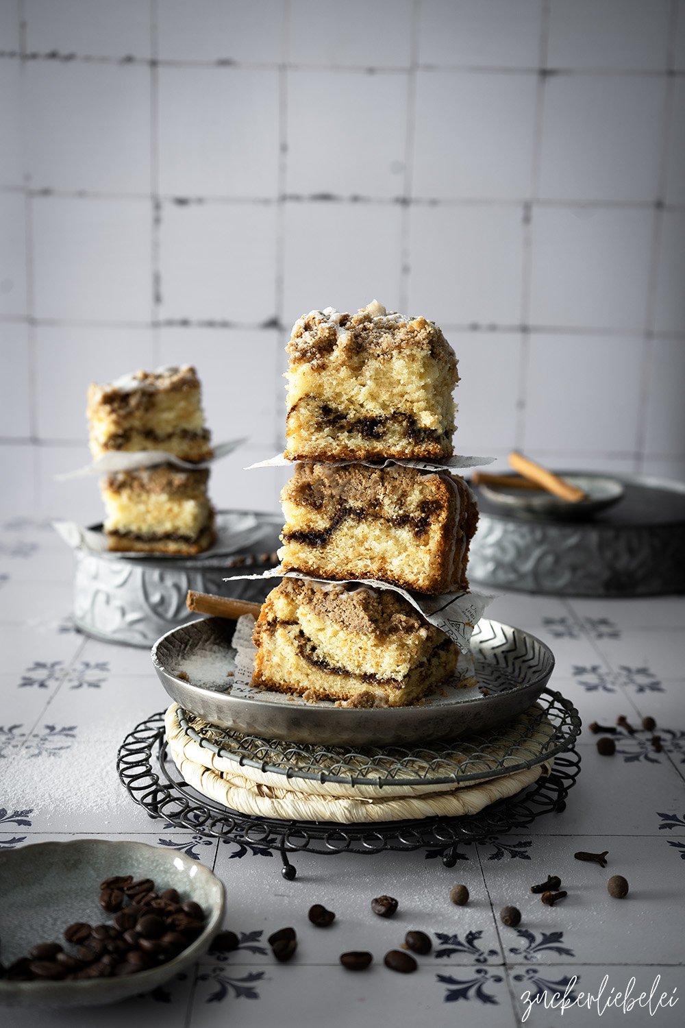 Dirty Chai Coffee Crumble Cake
