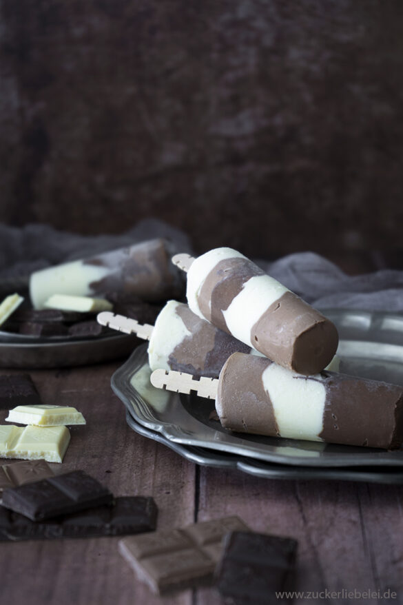 Dreierlei Schokoladeneis mit Joghurt | zuckerliebelei