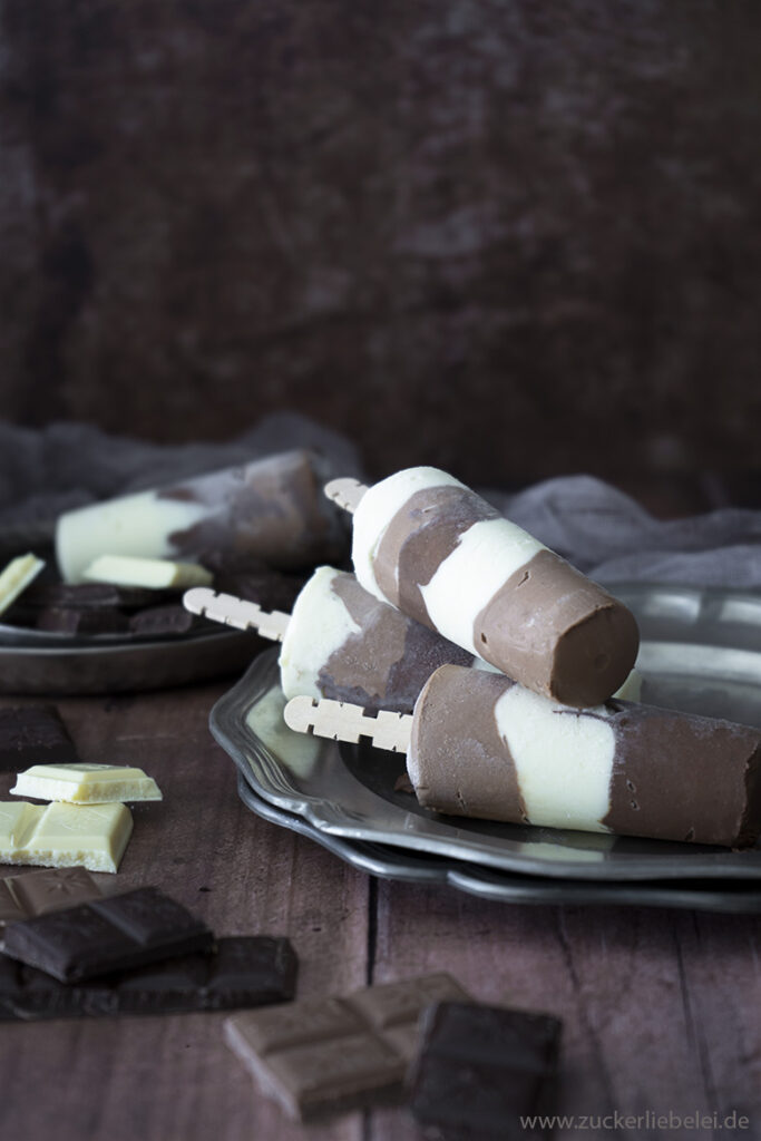 Dreierlei Schokoladeneis mit Joghurt | zuckerliebelei