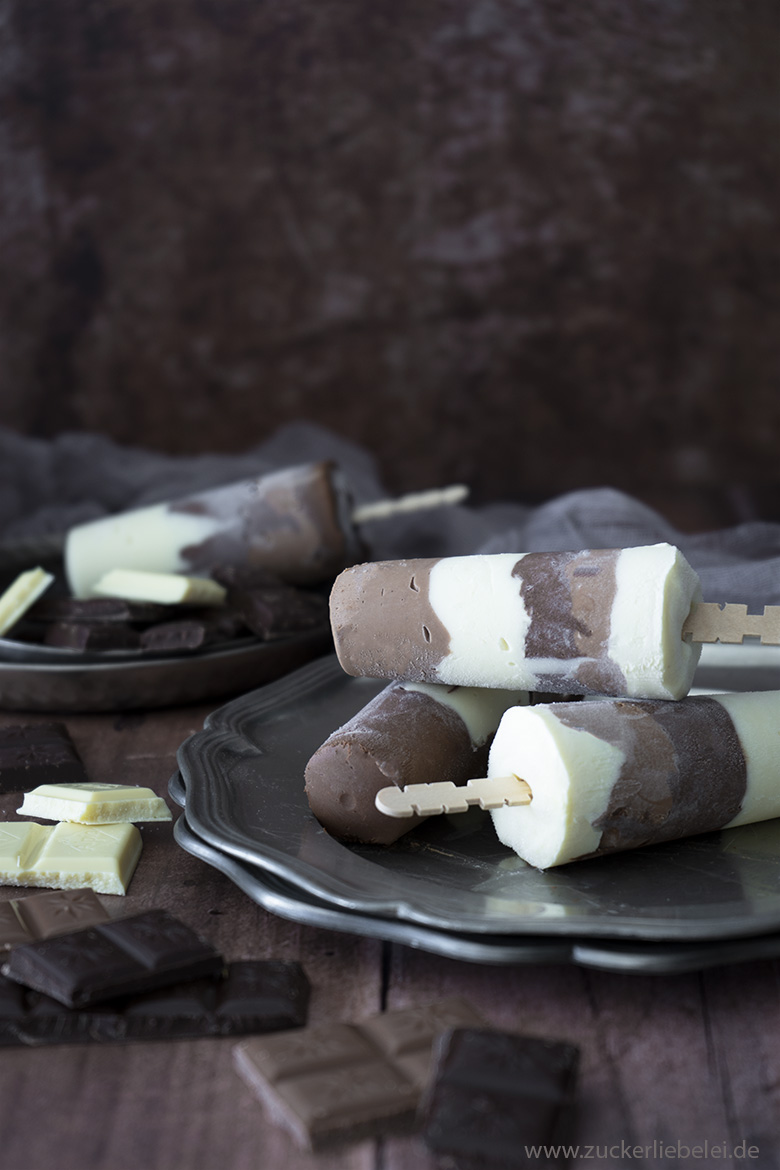 Dreierlei Schokoladeneis mit Joghurt | zuckerliebelei