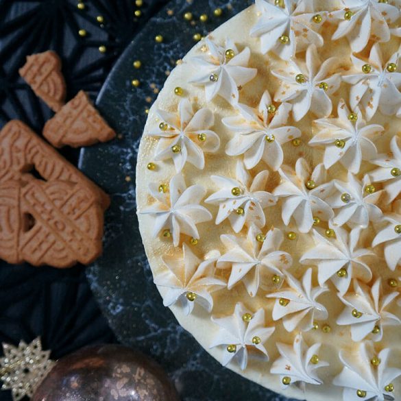 Goldenes Zitronentörtchen mit Spekulatius-Boden | No Bake Cake