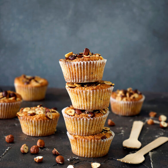 Haselnuss-Polenta-Muffins