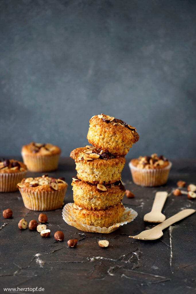 Haselnuss-Polenta-Muffins