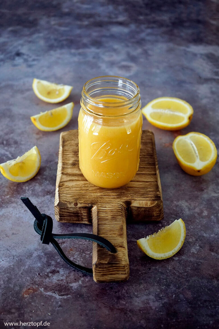 Hausgemachtes Lemon Curd | Zitronencreme | herztopf