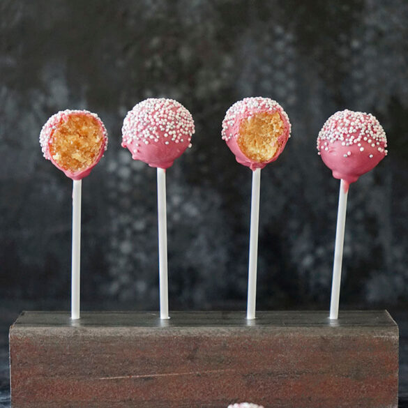 Lemon Curd Cake Pops mir Ruby Schokolade