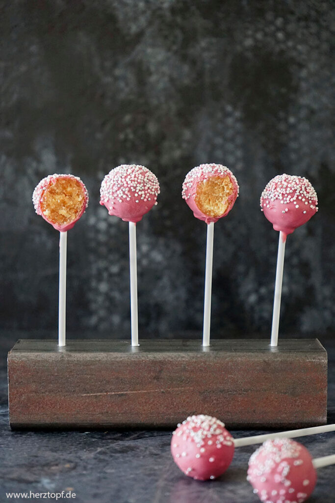 Lemon Curd Cake Pops mir Ruby Schokolade