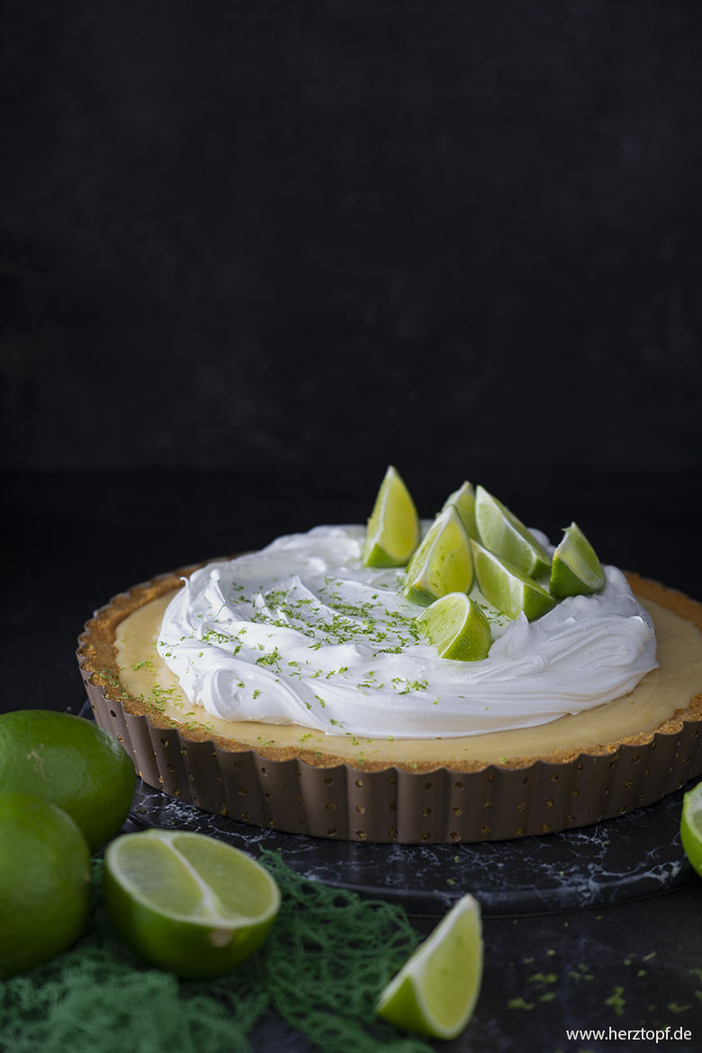 Limetten Tarte mit Baiserhaube