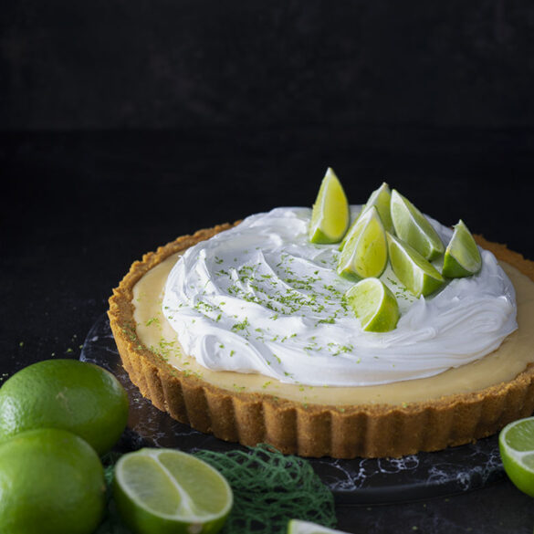 Limetten Tarte mit Baiserhaube