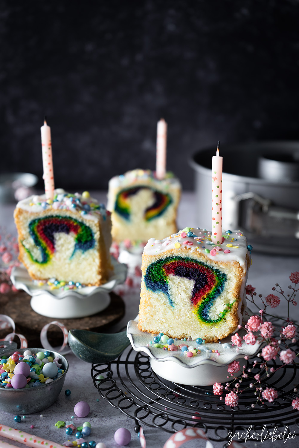 Mia's Hidden Rainbow Birthday Cake zum 6. Geburtstag