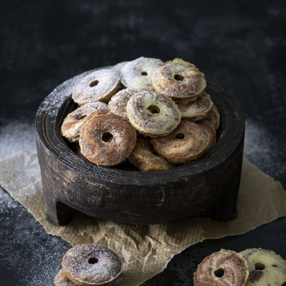 Mini Marmor Donuts aus dem Backofen