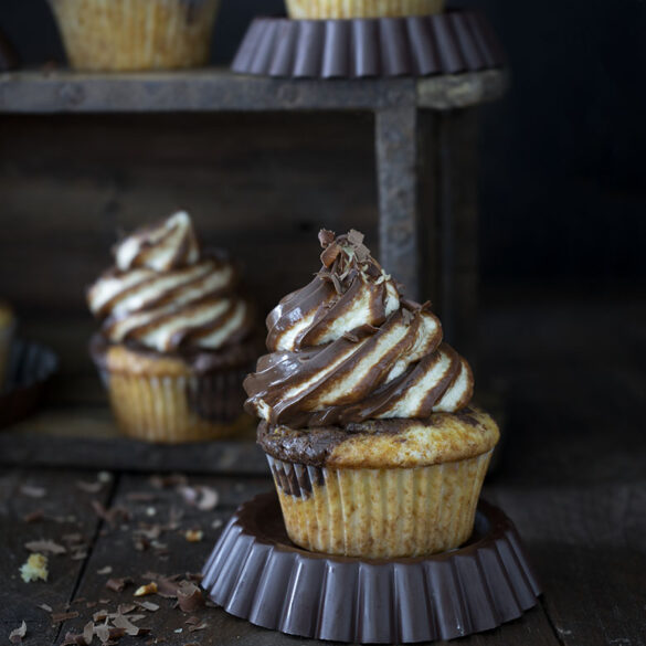 Nutella Swirl Cupcakes