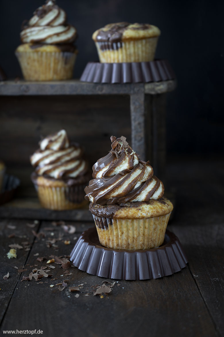 Nutella Swirl Cupcakes