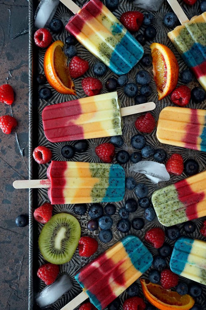 Popsicles mit Früchten und Gemüse | komplett ohne Zuckerzusatz