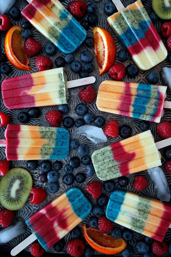 Popsicles mit Früchten und Gemüse | komplett ohne Zuckerzusatz