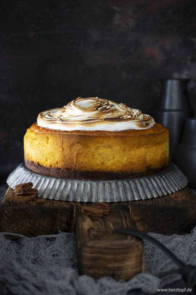 Pumpkin Cheesecake mit Baiserhaube