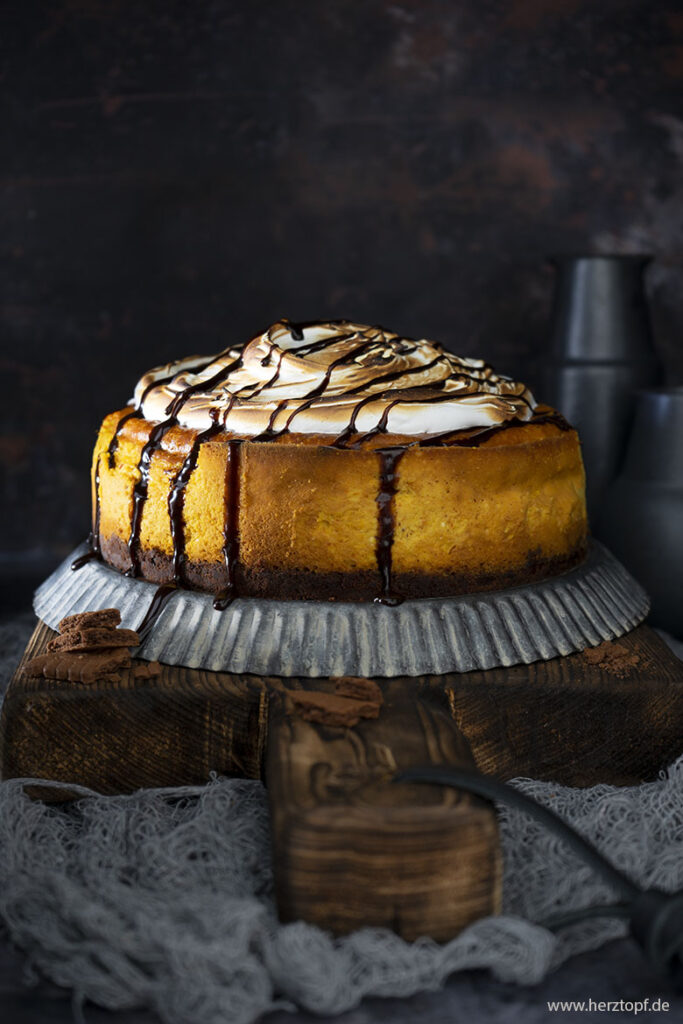 Pumpkin Cheesecake mit Baiserhaube