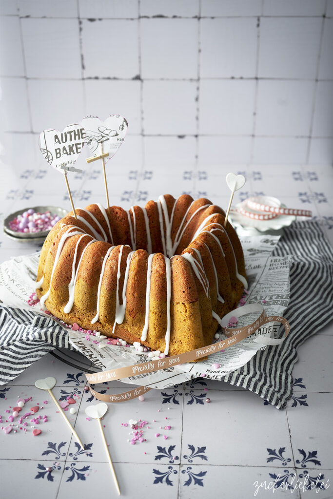 Rührkuchen in Herzform für den Valentinstag | Herz Gugelhupf (Werbung ...