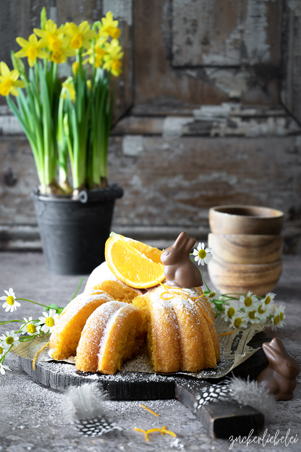 Saftiger Karotten Orangen Kuchen