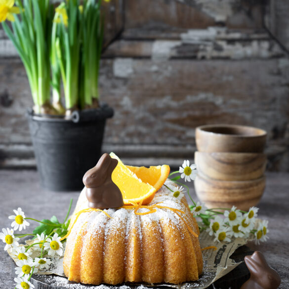 Saftiger Karotten Orangen Kuchen