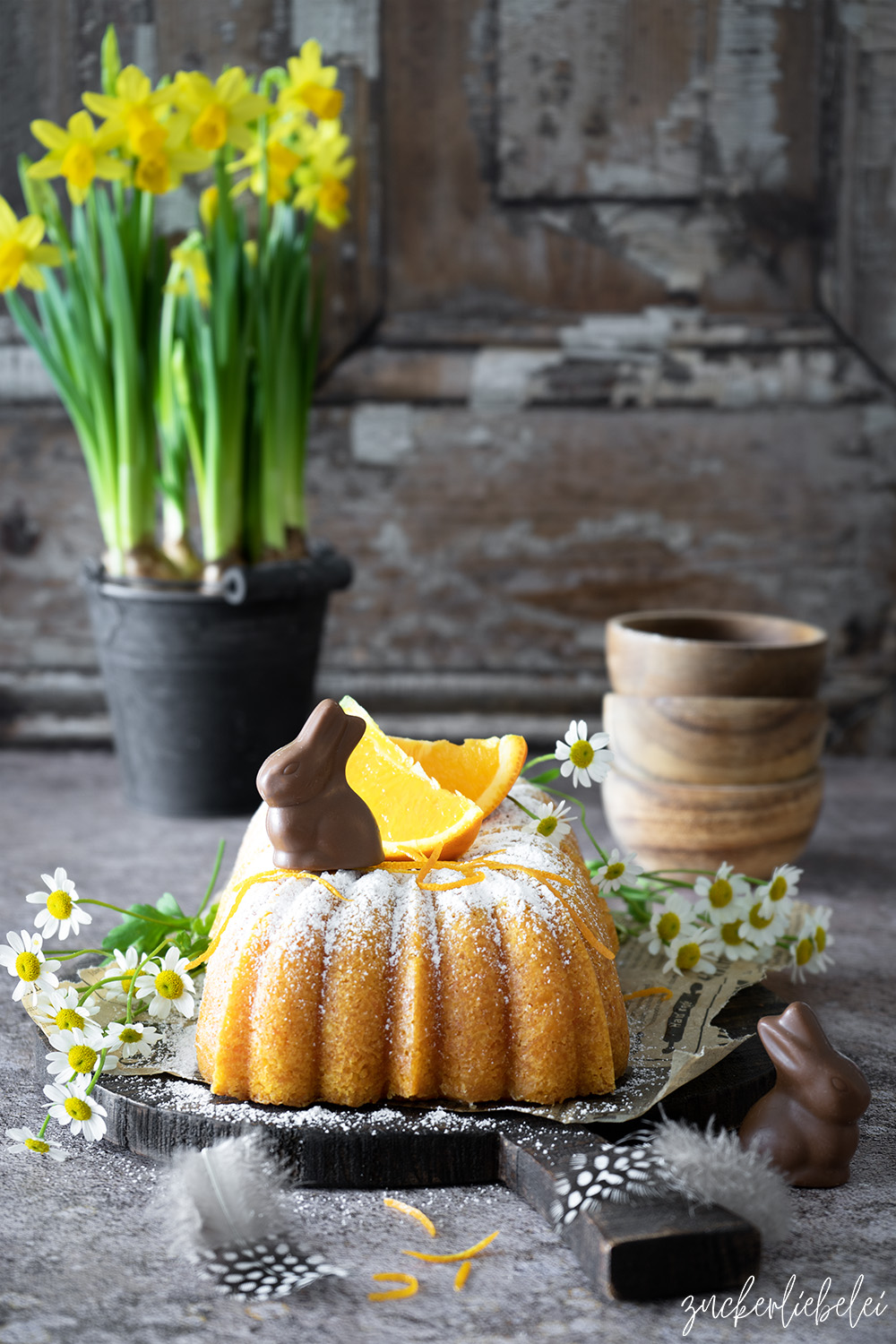 Saftiger Karotten Orangen Kuchen