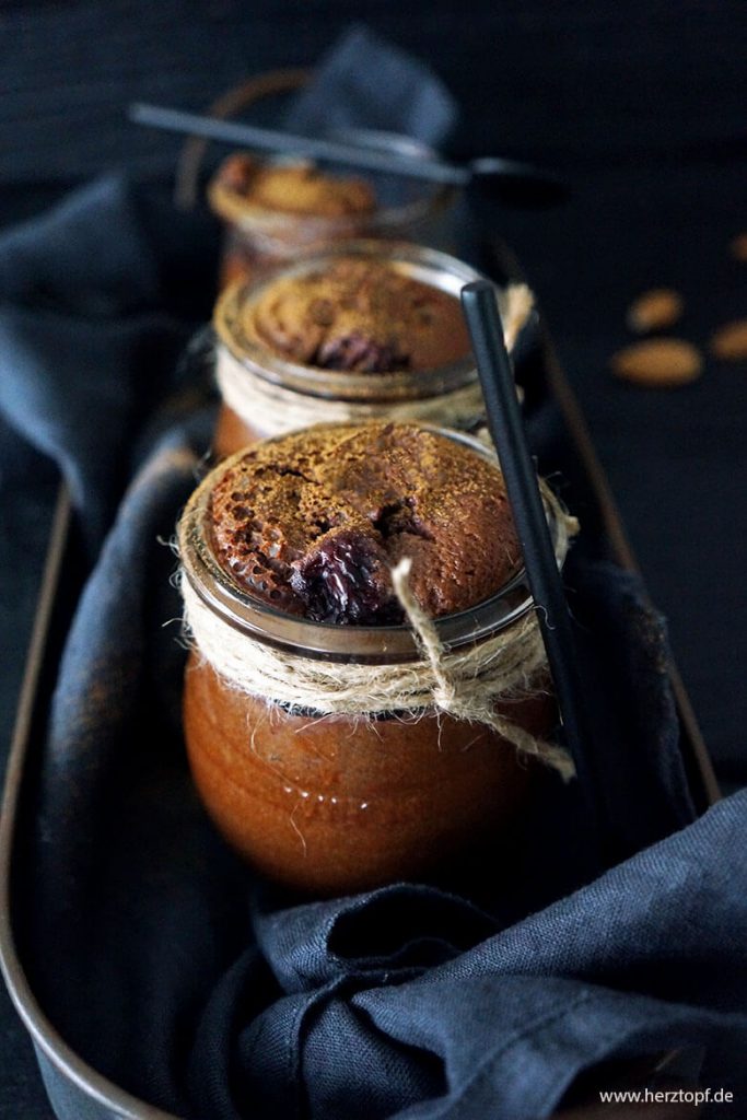 Schoko-Kirsch-Clafoutis im Glas