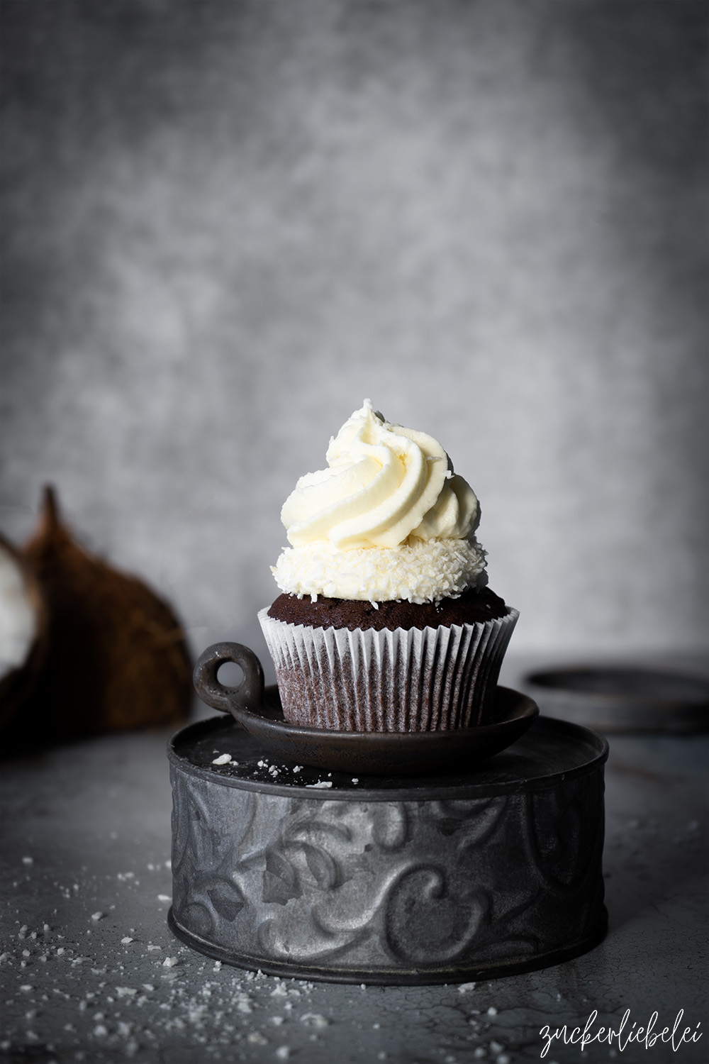 Schokoladen Cupcakes mit Kokoscreme