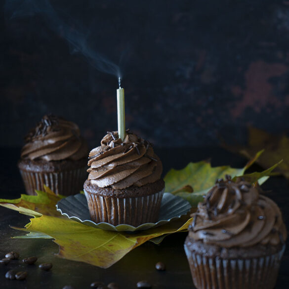 Schokoladen-Espresso Cupcakes