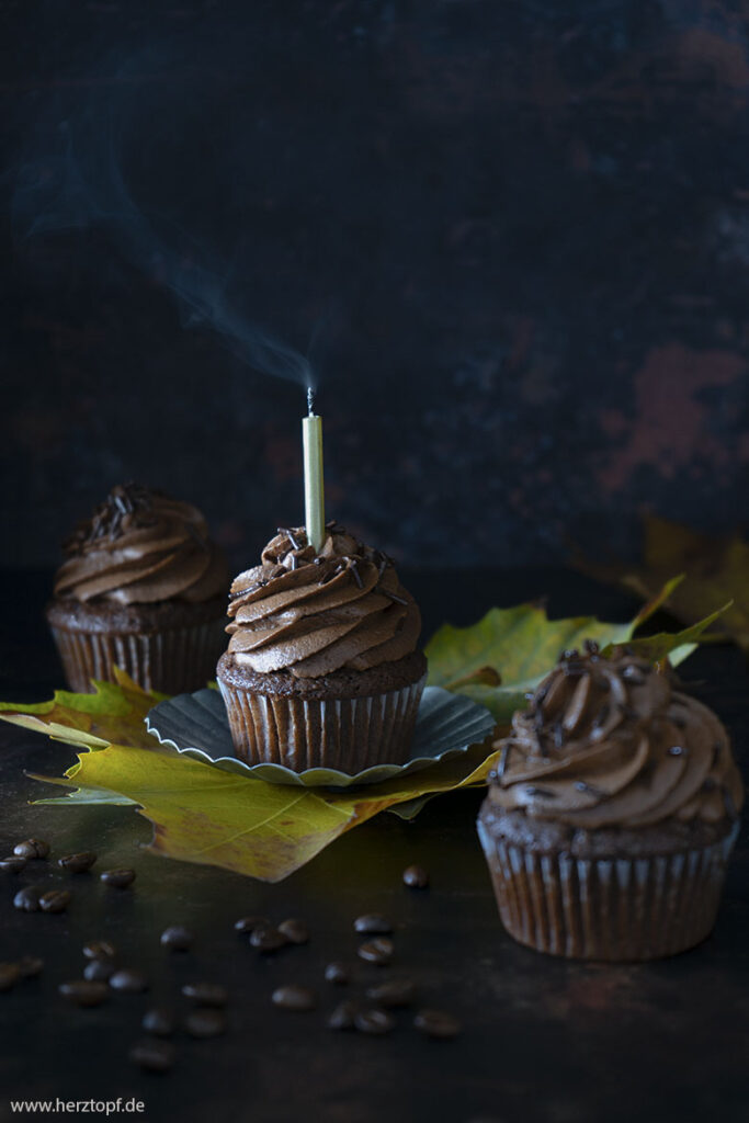 Schokoladen-Espresso Cupcakes