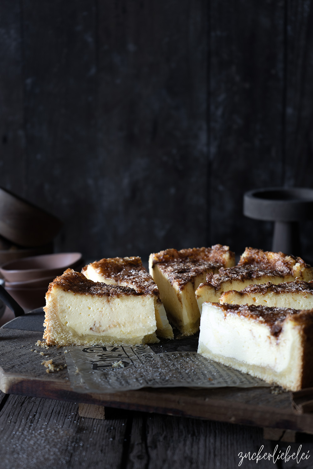 Super cremiger Rahmkuchen mit Mürbeteig