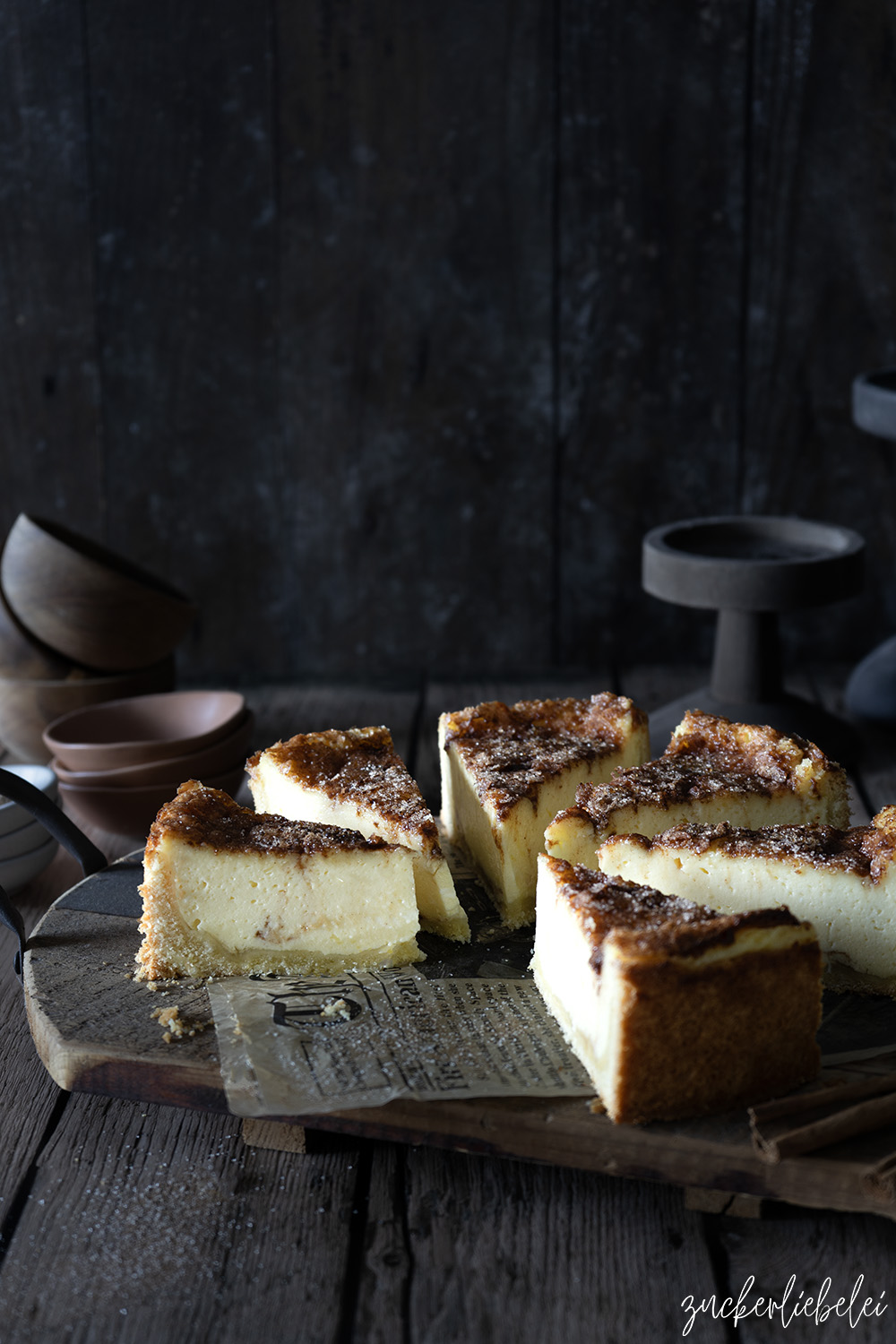 Super cremiger Rahmkuchen mit Mürbeteig