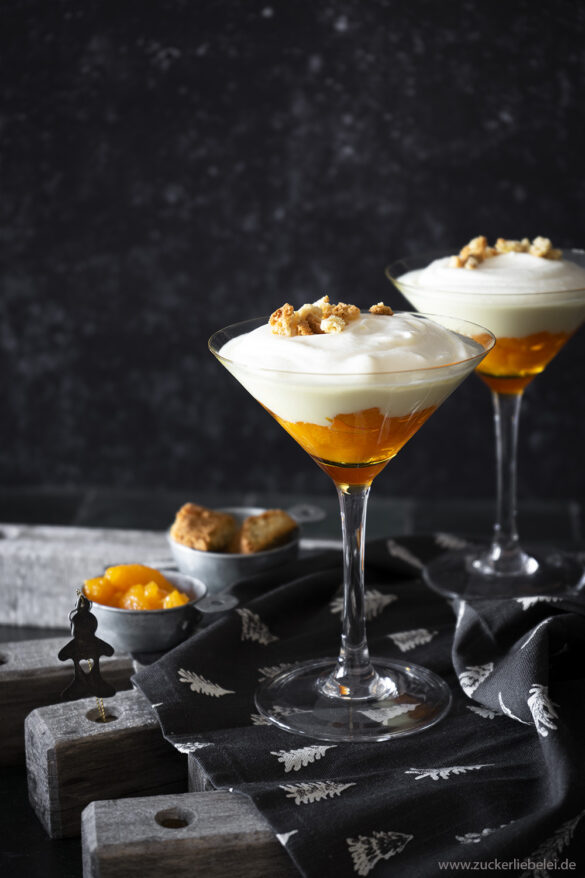 Weincreme mit Mandarinen | zuckerliebelei