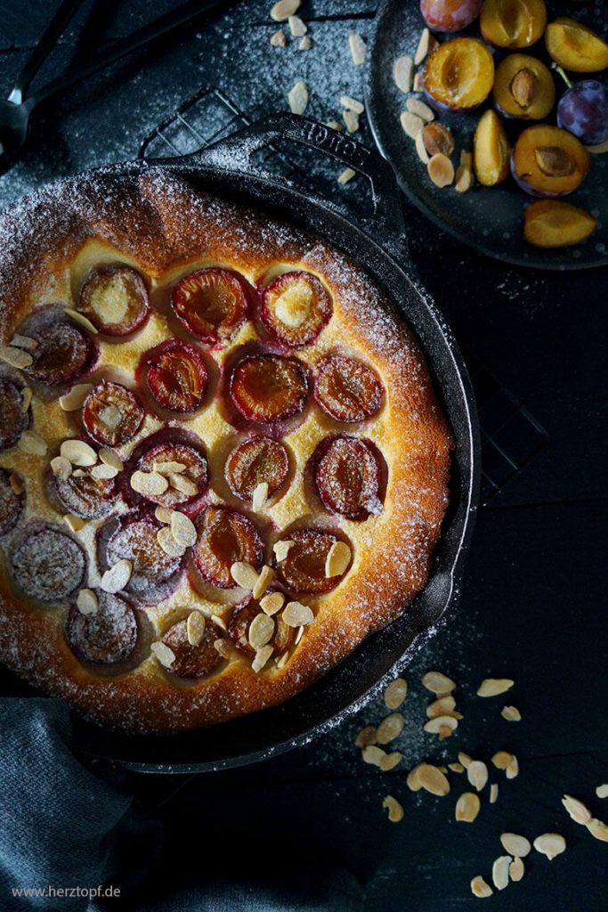 Zwetschgen Clafoutis mit Vanille