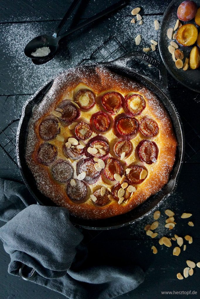 Zwetschgen Clafoutis mit Vanille